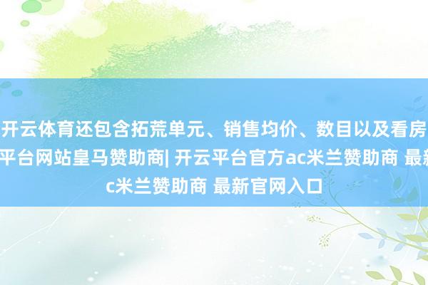 开云体育还包含拓荒单元、销售均价、数目以及看房电话-开云平台网站皇马赞助商| 开云平台官方ac米兰赞助商 最新官网入口